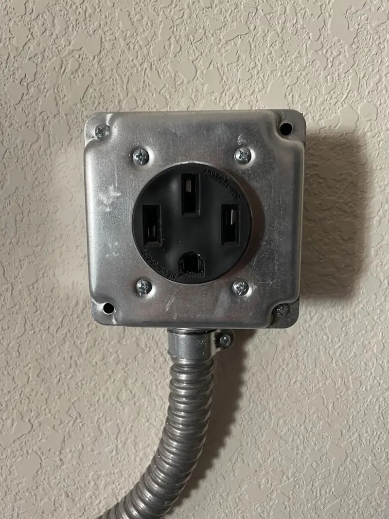 NEMA 14-50 outlet installed for Electrical Panel Upgrade in River Falls